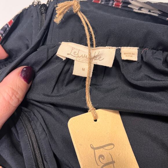 NWT Anthropologie Let Me Be Ruffle Tie Back Dress Medium MSRP $235 - Picture 6 of 12